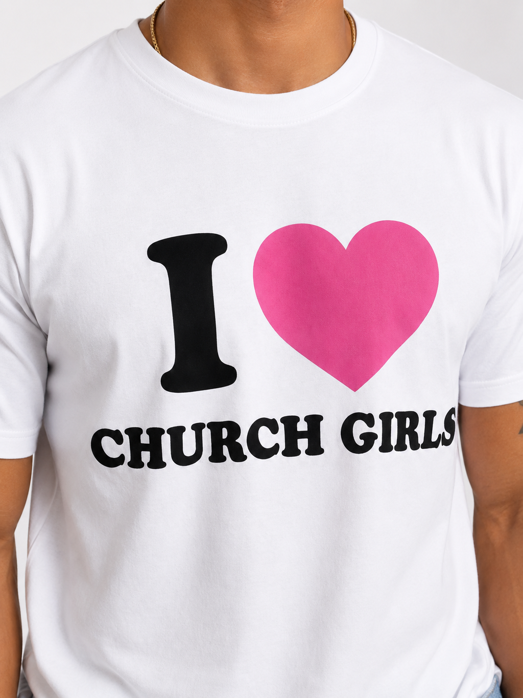 STRAWBERRY CREAM CHURCH GIRLS TEE