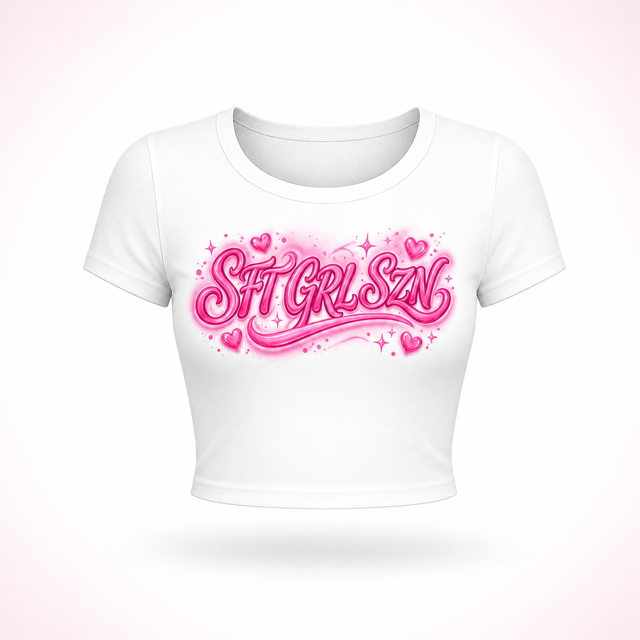 PINK LEMONADE SFT GRL CROP TEE