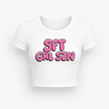 STRAWBERRY CREAM SFT GRL CROP TEE