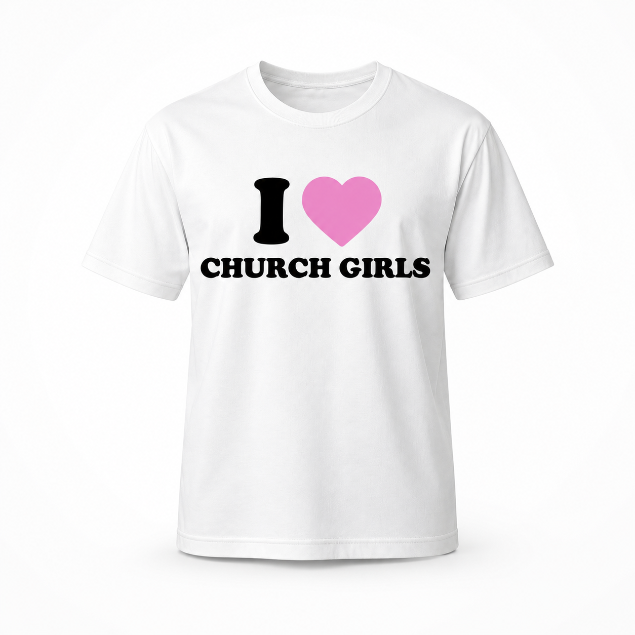 STRAWBERRY CREAM CHURCH GIRLS TEE